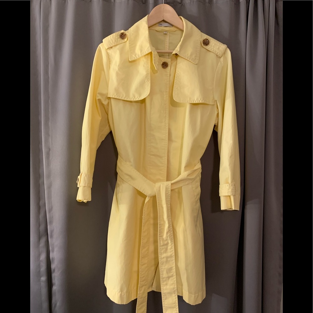 Vintage Butter Yellow Gap Raincoat